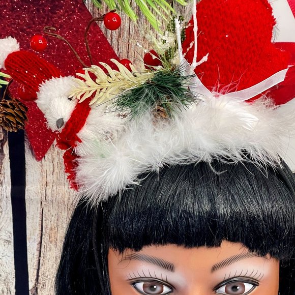 Christmas Mittens Adult-Teen Headband Christmas - Picture 3 of 16